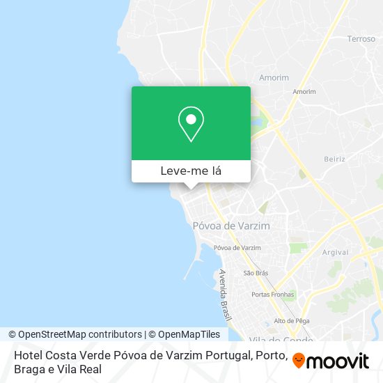 Hotel Costa Verde Póvoa de Varzim Portugal mapa