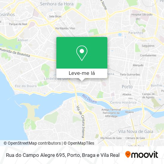 Rua do Campo Alegre 695 mapa