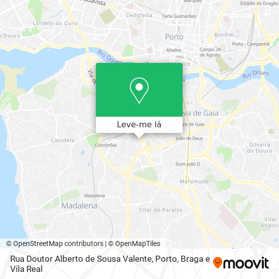 Rua Doutor Alberto de Sousa Valente mapa