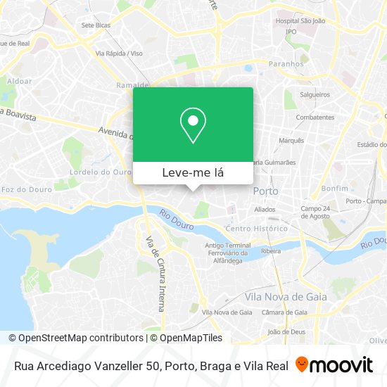 Rua Arcediago Vanzeller 50 mapa