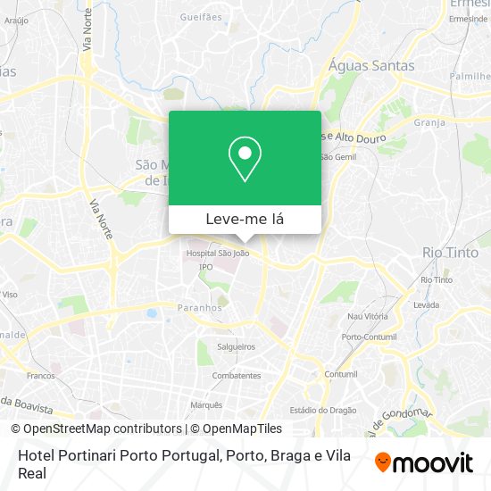 Hotel Portinari Porto Portugal mapa