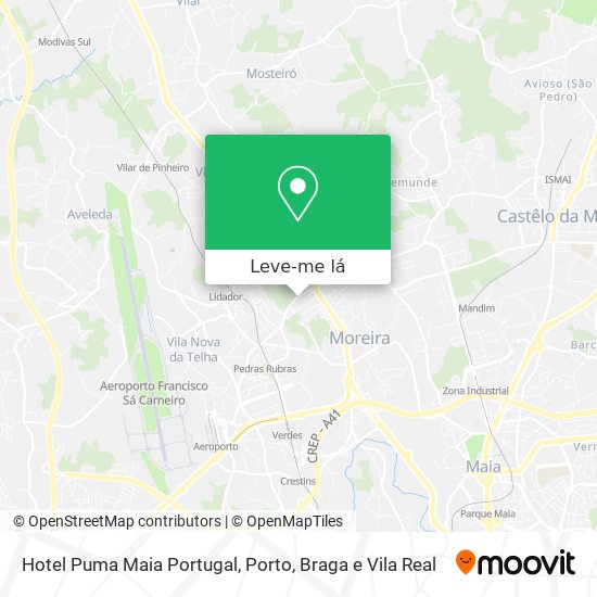Hotel Puma Maia Portugal mapa