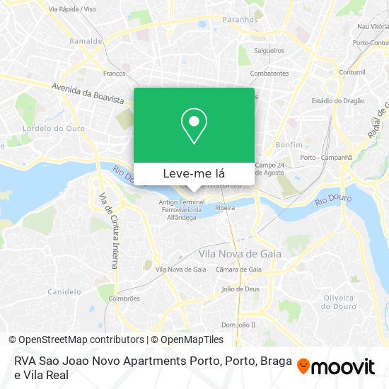RVA Sao Joao Novo Apartments Porto mapa