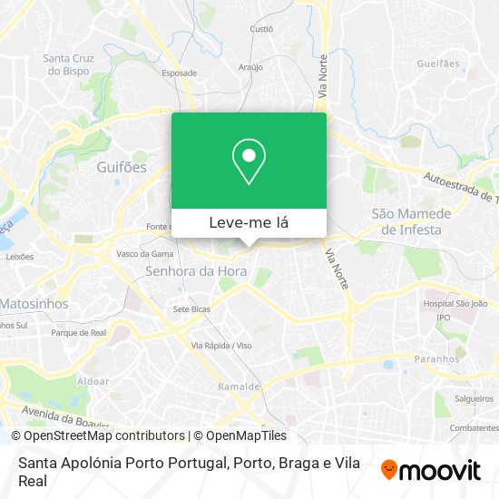 Santa Apolónia Porto Portugal mapa