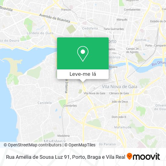 Rua Amélia de Sousa Luz 91 mapa