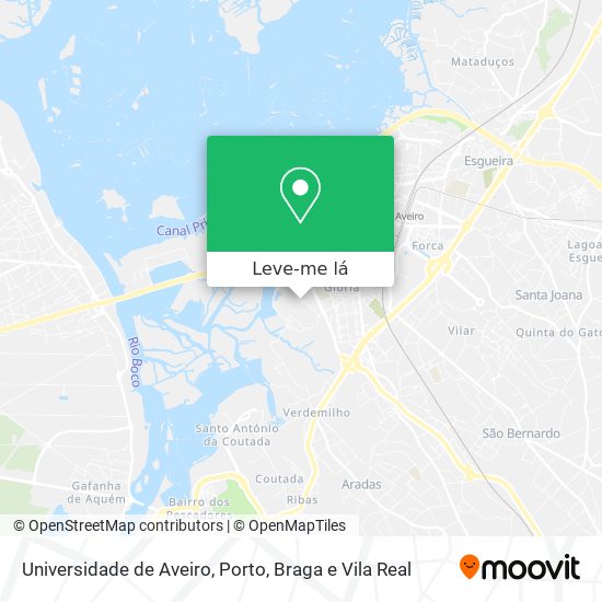 Universidade de Aveiro mapa