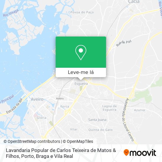 Lavandaria Popular de Carlos Teixeira de Matos & Filhos mapa