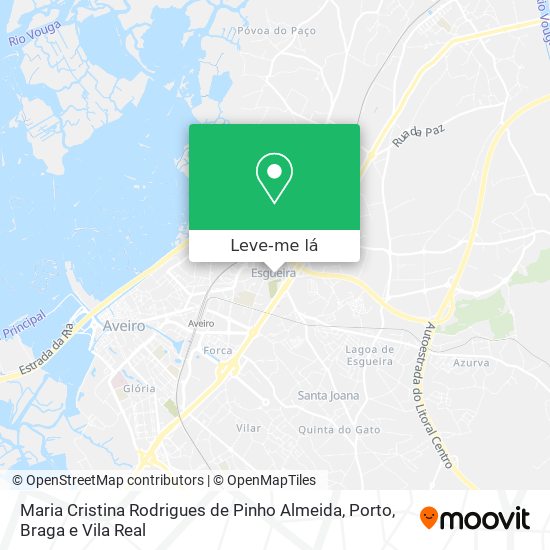 Maria Cristina Rodrigues de Pinho Almeida mapa