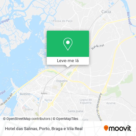 Hotel das Salinas mapa