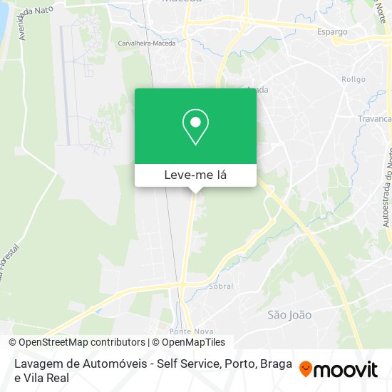 Lavagem de Automóveis - Self Service mapa