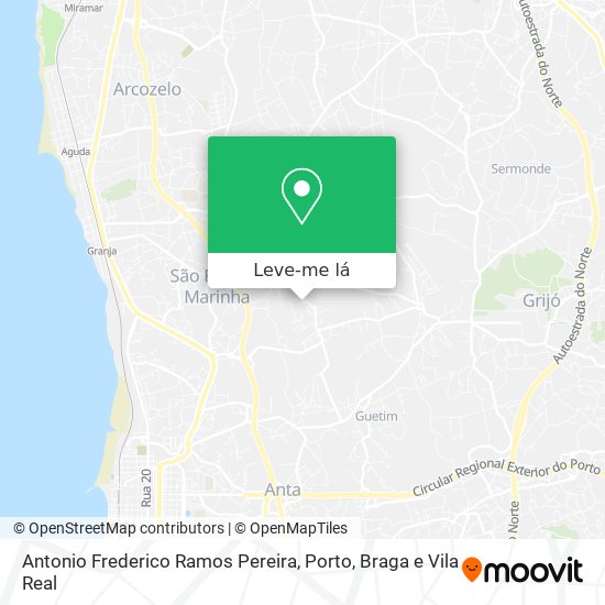 Antonio Frederico Ramos Pereira mapa