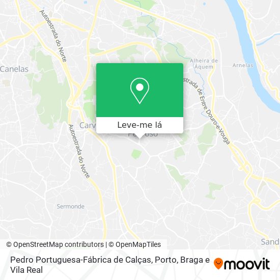 Pedro Portuguesa-Fábrica de Calças mapa