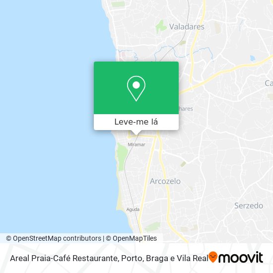 Areal Praia-Café Restaurante mapa