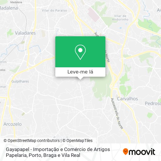 Gayapapel - Importação e Comércio de Artigos Papelaria mapa