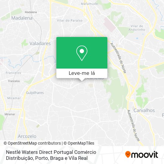Nestlé Waters Direct Portugal Comércio Distribuição mapa