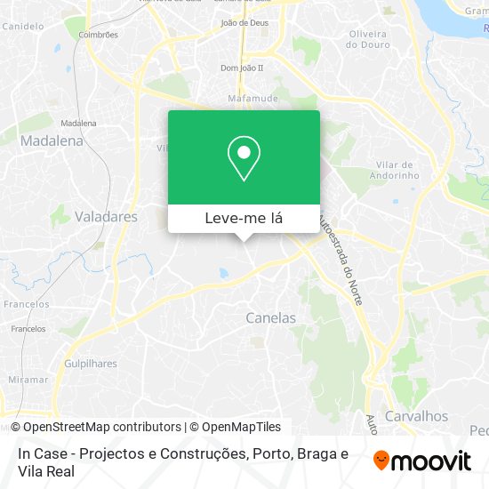 In Case - Projectos e Construções mapa