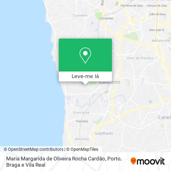 Maria Margarida de Oliveira Rocha Cardão mapa