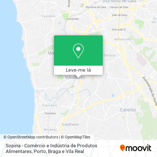 Sopina - Comércio e Indústria de Produtos Alimentares mapa