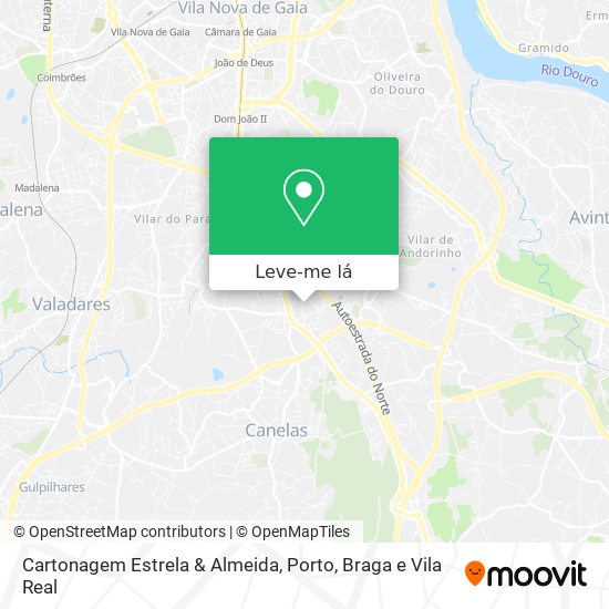 Cartonagem Estrela & Almeida mapa