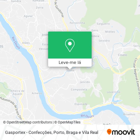 Gasportex - Confecções mapa