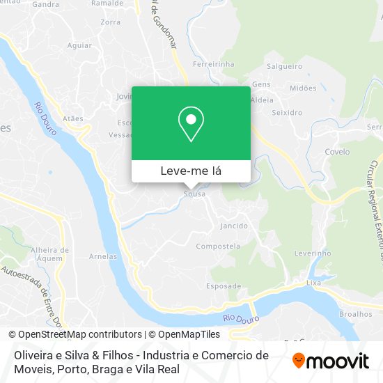 Oliveira e Silva & Filhos - Industria e Comercio de Moveis mapa