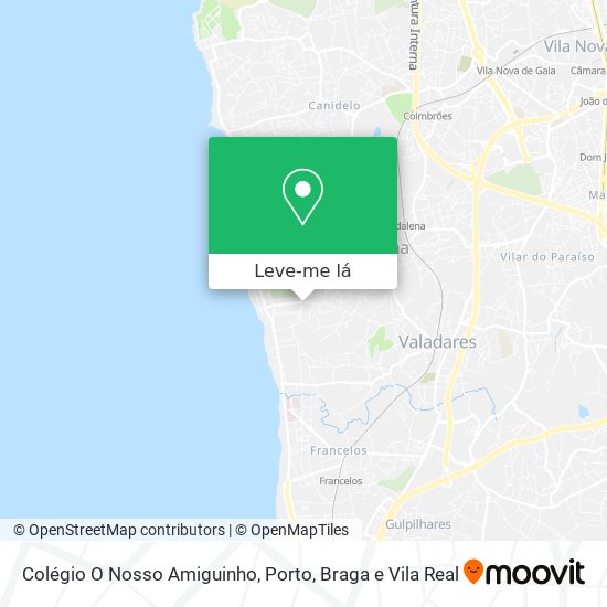 Colégio O Nosso Amiguinho mapa