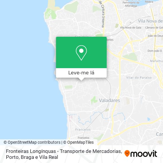 Fronteiras Longínquas - Transporte de Mercadorias mapa
