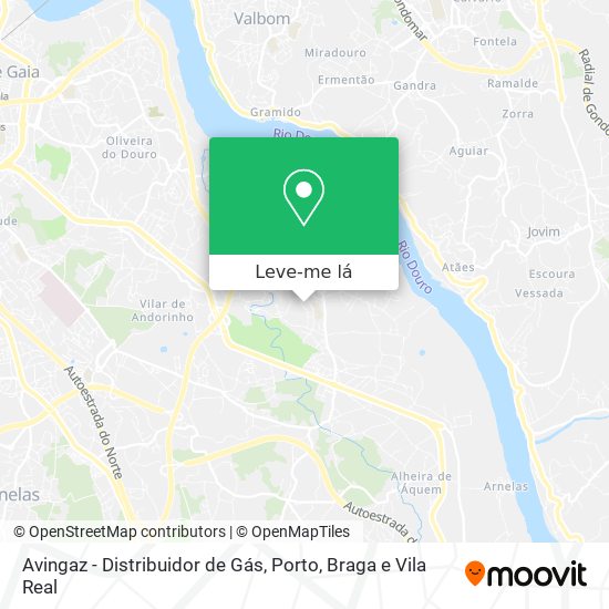 Avingaz - Distribuidor de Gás mapa