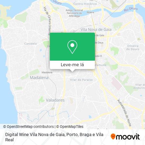 Digital Wine Vila Nova de Gaia mapa