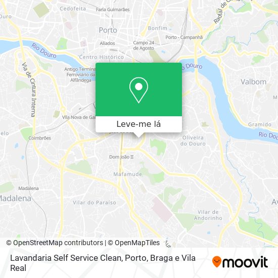 Lavandaria Self Service Clean mapa