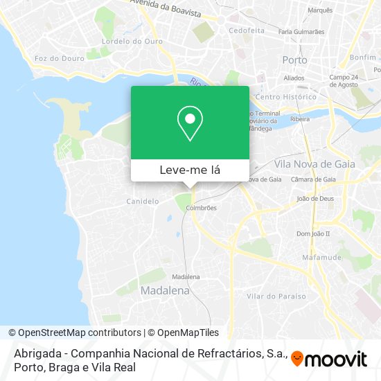Abrigada - Companhia Nacional de Refractários, S.a. mapa