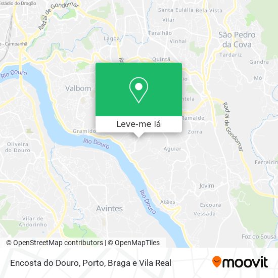 Encosta do Douro mapa