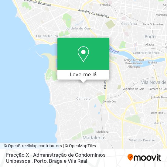 Fracção X - Administração de Condomínios Unipessoal mapa