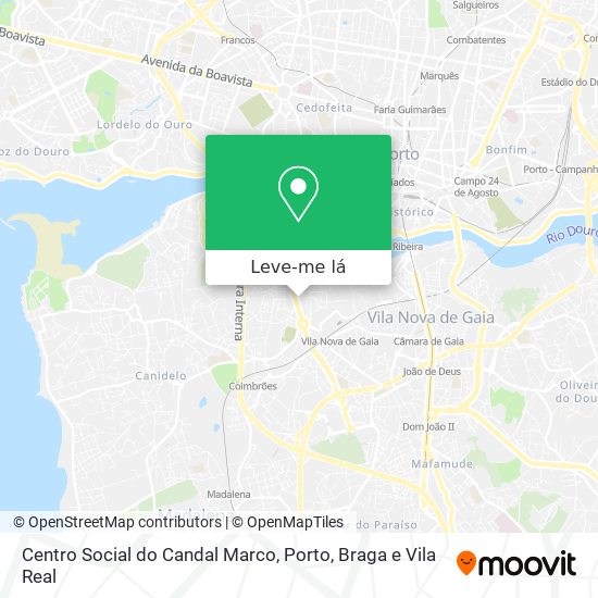 Centro Social do Candal Marco mapa