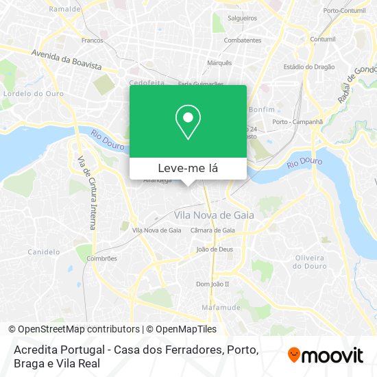 Acredita Portugal - Casa dos Ferradores mapa