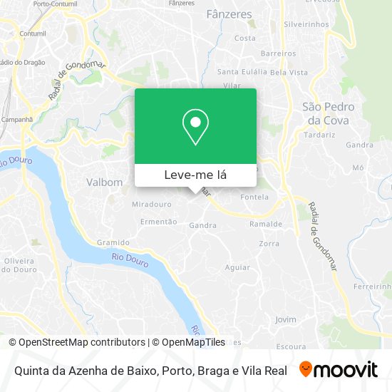 Quinta da Azenha de Baixo mapa