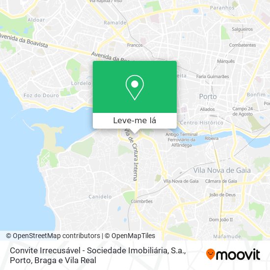 Convite Irrecusável - Sociedade Imobiliária, S.a. mapa