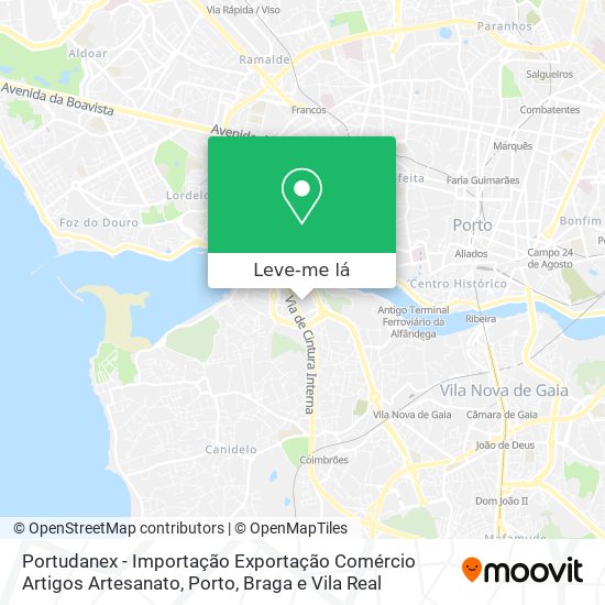 Portudanex - Importação Exportação Comércio Artigos Artesanato mapa