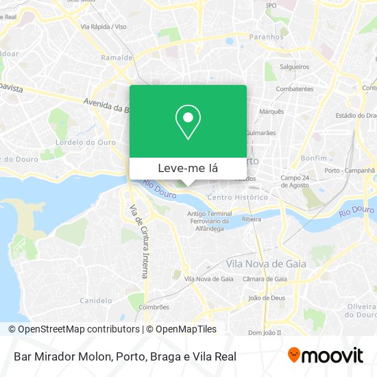 Bar Mirador Molon mapa