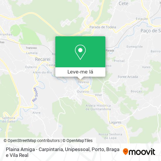 Plaina Amiga - Carpintaria, Unipessoal mapa