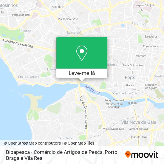 Bibapesca - Comércio de Artigos de Pesca mapa