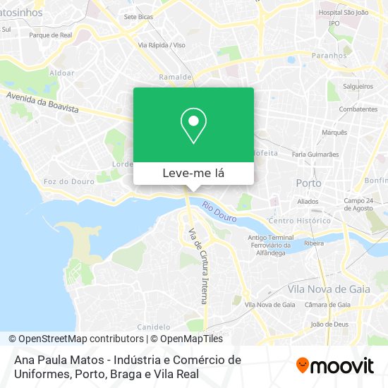Ana Paula Matos - Indústria e Comércio de Uniformes mapa