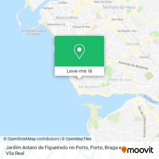 Jardim Antero de Figueiredo no Porto mapa
