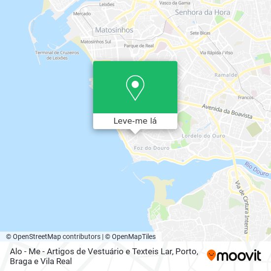 Alo - Me - Artigos de Vestuário e Texteis Lar mapa