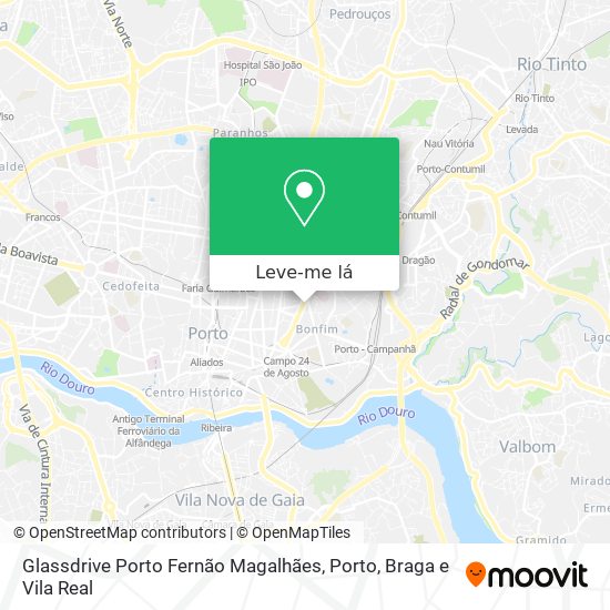 Glassdrive Porto Fernão Magalhães mapa