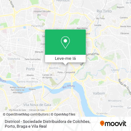 Districol - Sociedade Distribuidora de Colchões mapa