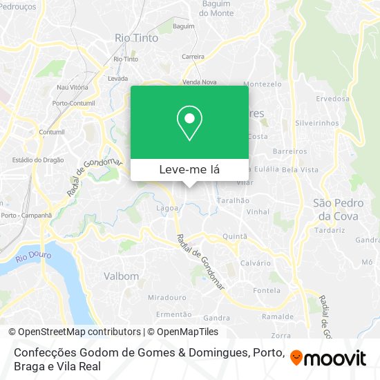 Confecções Godom de Gomes & Domingues mapa