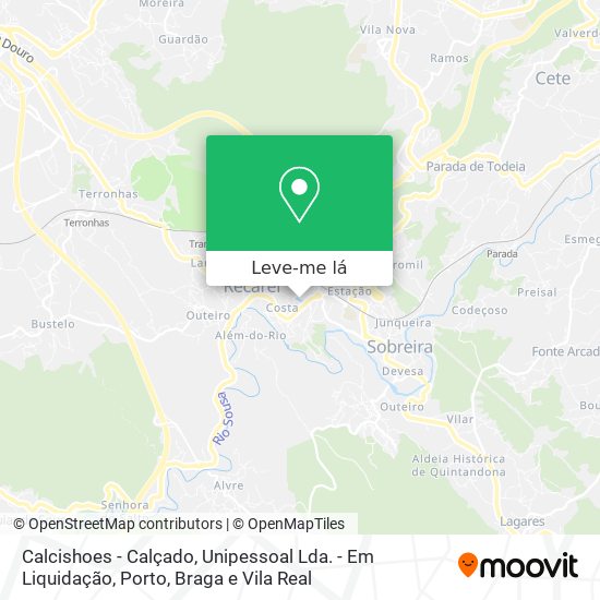 Calcishoes - Calçado, Unipessoal Lda. - Em Liquidação mapa