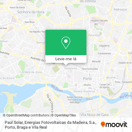 Paúl Solar, Energias Fotovoltaicas da Madeira, S.a. mapa