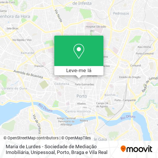 Maria de Lurdes - Sociedade de Mediação Imobiliária, Unipessoal mapa